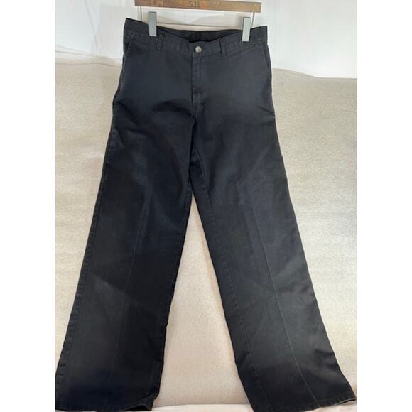 Dickies Men's Original-Black -Work Or Casual Pants 34 X 34. Classic Flat Front - Picture 2 of 5